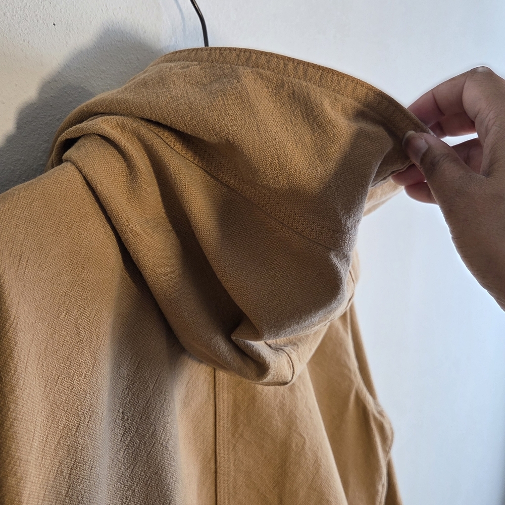 Everlane The Canvas Organic Cotton Anorak Jacket Utility Military Chore Sz M - Picture 9 of 13